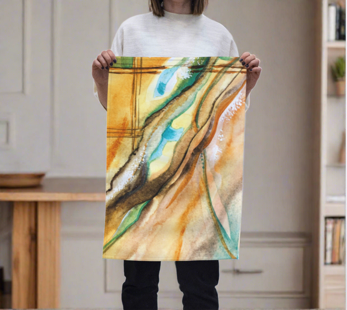 The design is hand curated without AI by the watercolor artist Diana Krah. Use this tea towel is handy, the print in best quality and material that gets the job done. Love this product for years to come.