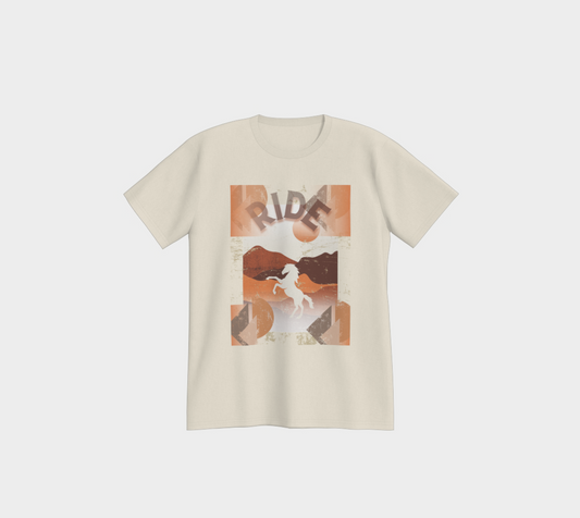 Premium T-Shirt "Ride" beige