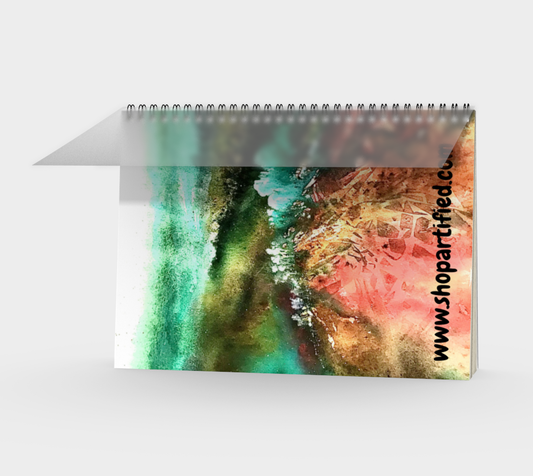 Spiral Notebook abstract landscape